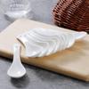 2024 Creative Ceramic Small Soup Spoon White Ladle for Eating and Drinking