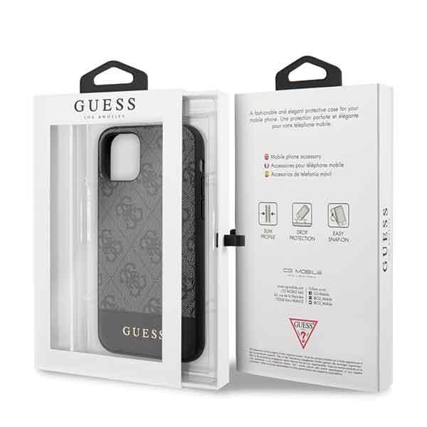 Guess Guhcn61G4Glgr Iphone 11 6,1 / Xrszary/Grey Hard Case 4G Stripe Collection