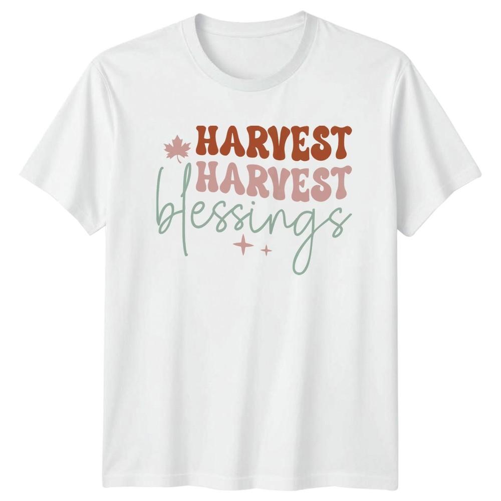 Harvest Harvest Blessings TShirt Fall Thanksgiving Gift For Him And Her S