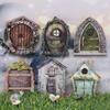 Mini Fairy Door Corrosion Resistant Moisture-Proof Micro Decor Fairy Tale Learning Toy Kit For Kids For 112 Dollhouse