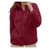 Giacca da Donna Leggera Taglie Forti con Zip in Pile Capospalla Inverno Autunno