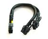 PCI Express Splitter Cable 6-pin to 2x PCI Express 6+2-pin 18 AWG Black Sleeved