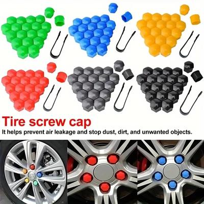 20Pcs Car Wheel Nut Caps Anti-Rust Auto Hub Screw Protection Covers Car Tire Screw Caps Nut Bolt Covers Auto Exterior 17/19/21mm