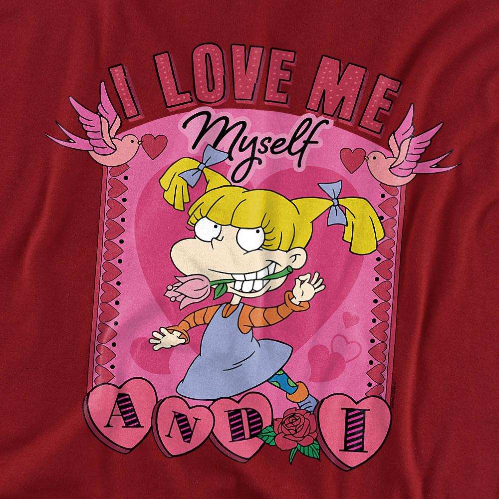 Rugrats Unisex Adult I Love Me Myself And I Angelica Valentine's Day T-Shirt