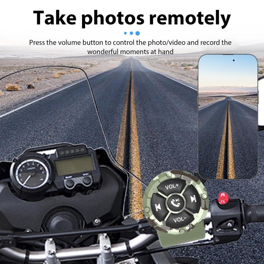 Steering Wheel Control Button - Wireless Control for Calls, Music, Navigation | Multi-function Control,