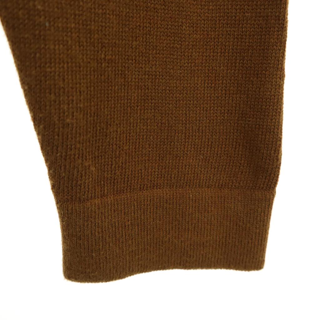 HERMES Made in Italy Old Overall handle Long sleeve Knit switching shirt Women Used