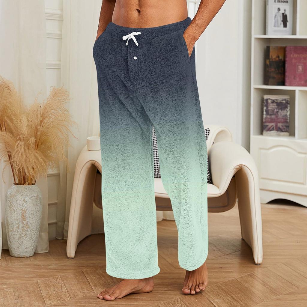 Herren Allover bedruckte Homewear-Hose Schlaf-Pyjamahose Lange Hose Pyjamahose