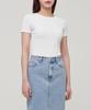 MUSINSA STANDARD WOMAN Women'S Ribbed Slim Fit T-Shirt [White]