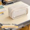 Cute Cheese Pencil Case: High Capacity, Multi-layer Stationery Bag for Students