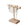Handgefertigter Schmuck-Organizer für Armbänder und Armreifen Eleganter Ausstellungsständer für Halsketten und Haarspangen mit Holzsockel
