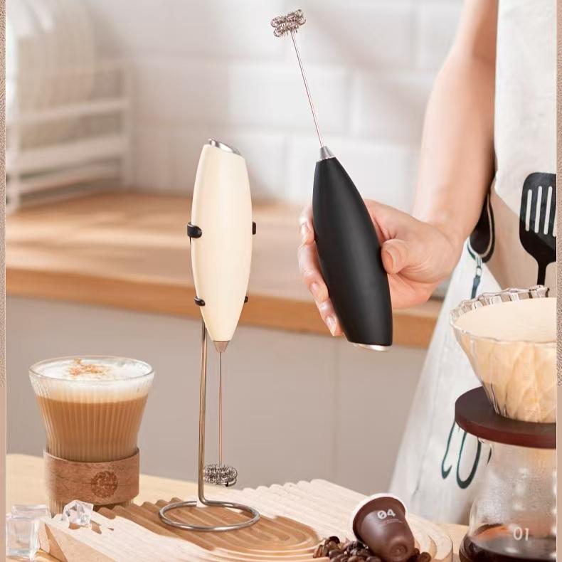 Milchaufschäumerstab - Leistungsstarker elektrischer Handrührer und Mini-Mixer für Kaffee, Matcha und Proteinshakes - Langlebig, leicht zu reinigen und schneller Aufschäumer (Sahne)