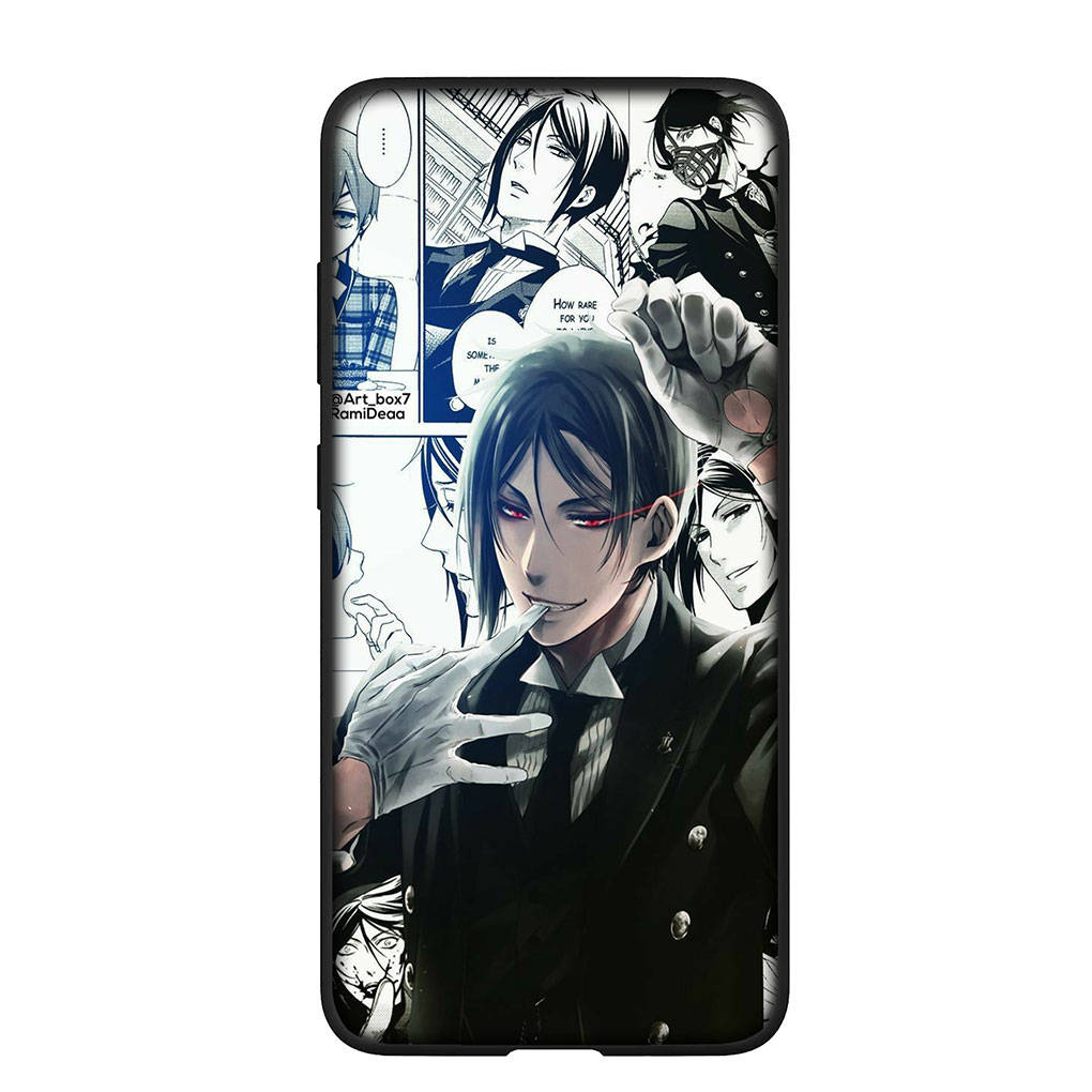 Phone Case for Samsung Galaxy S25 S24 S23 iPhone 16 15 Xiaomi Redmi Note 14 13 12 16E X 8 11 Pro Max OPPO Moto Huawei A05 A16 Anime Black Butler Cover