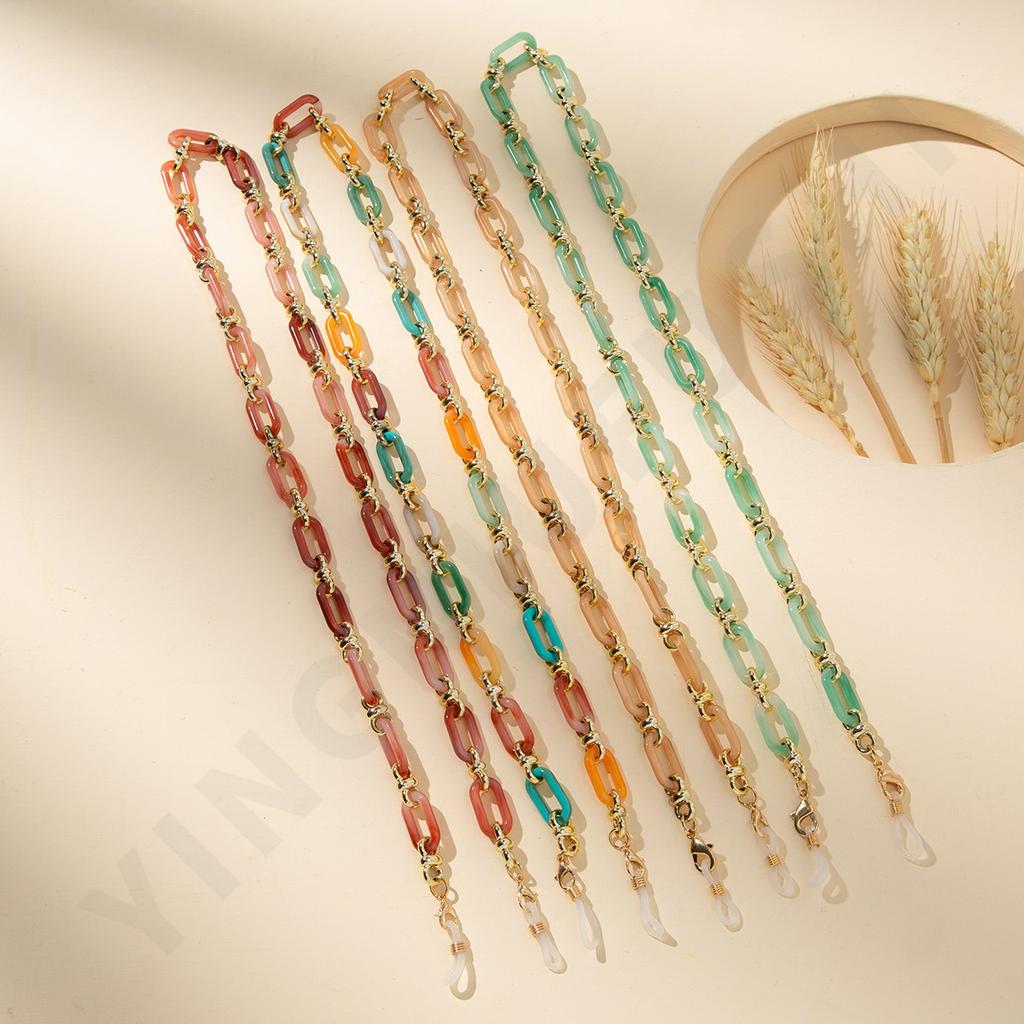 New Glasses Chain Acrylic Fashion Anti-lost Glasses Neck Lanyard Glasses Rope Spot