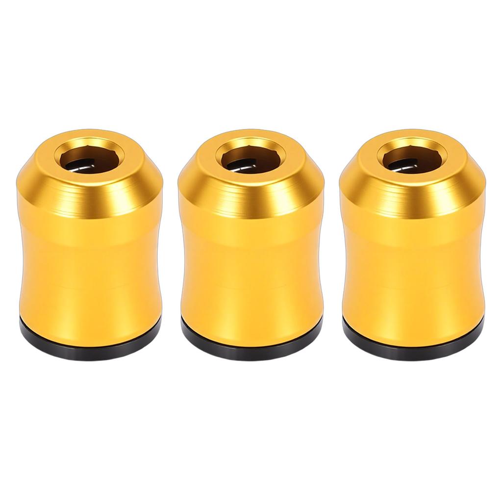 3PCS Screwdriver Head Magnet Rings Aluminum Alloy Power Drill Bit Screw Magnetizer Yellow