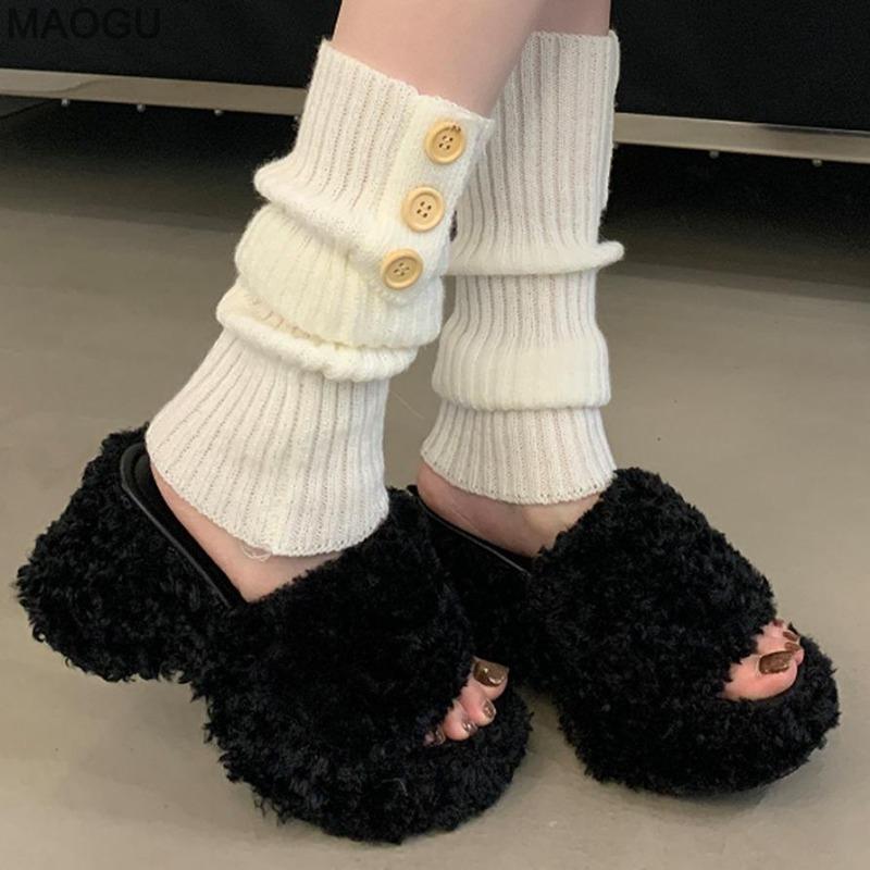 Women's Open Toe Platform Slide Sandals Chunky Heel Summer Fur Flip Flops Fashion Height Increasing Casual Shoes Pantuflas Mujer