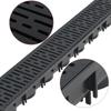 VidaXL Drainage Channel 2 Pcs Plastic 2 M