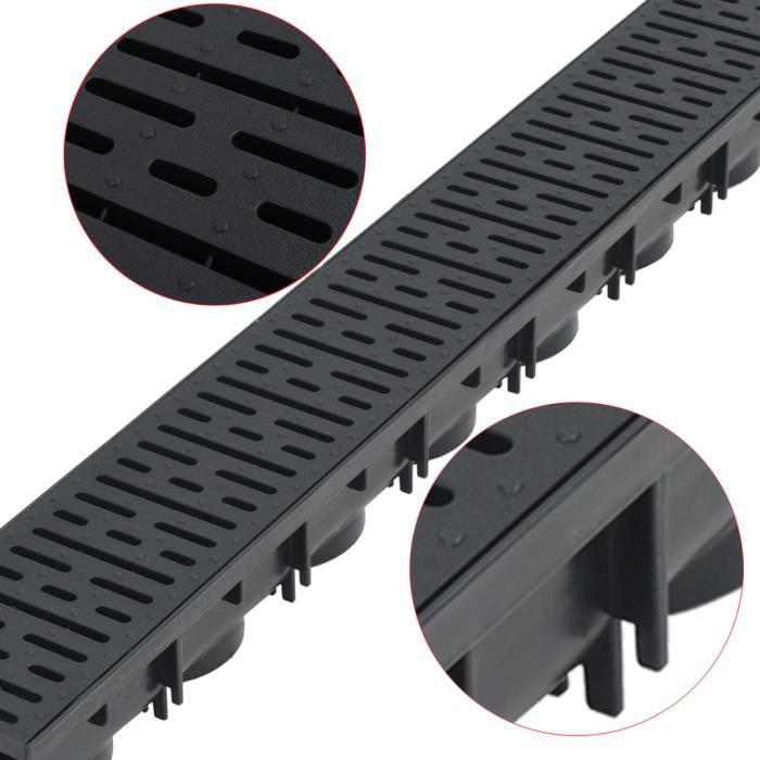 VidaXL Drainage Channel 2 Pcs Plastic 2 M