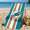Dolphins Team Beach Towel, Microfiber Beach Towel, Perfect For Pool, Beach, Travel, Home Decor Beach Party Fan Gifts