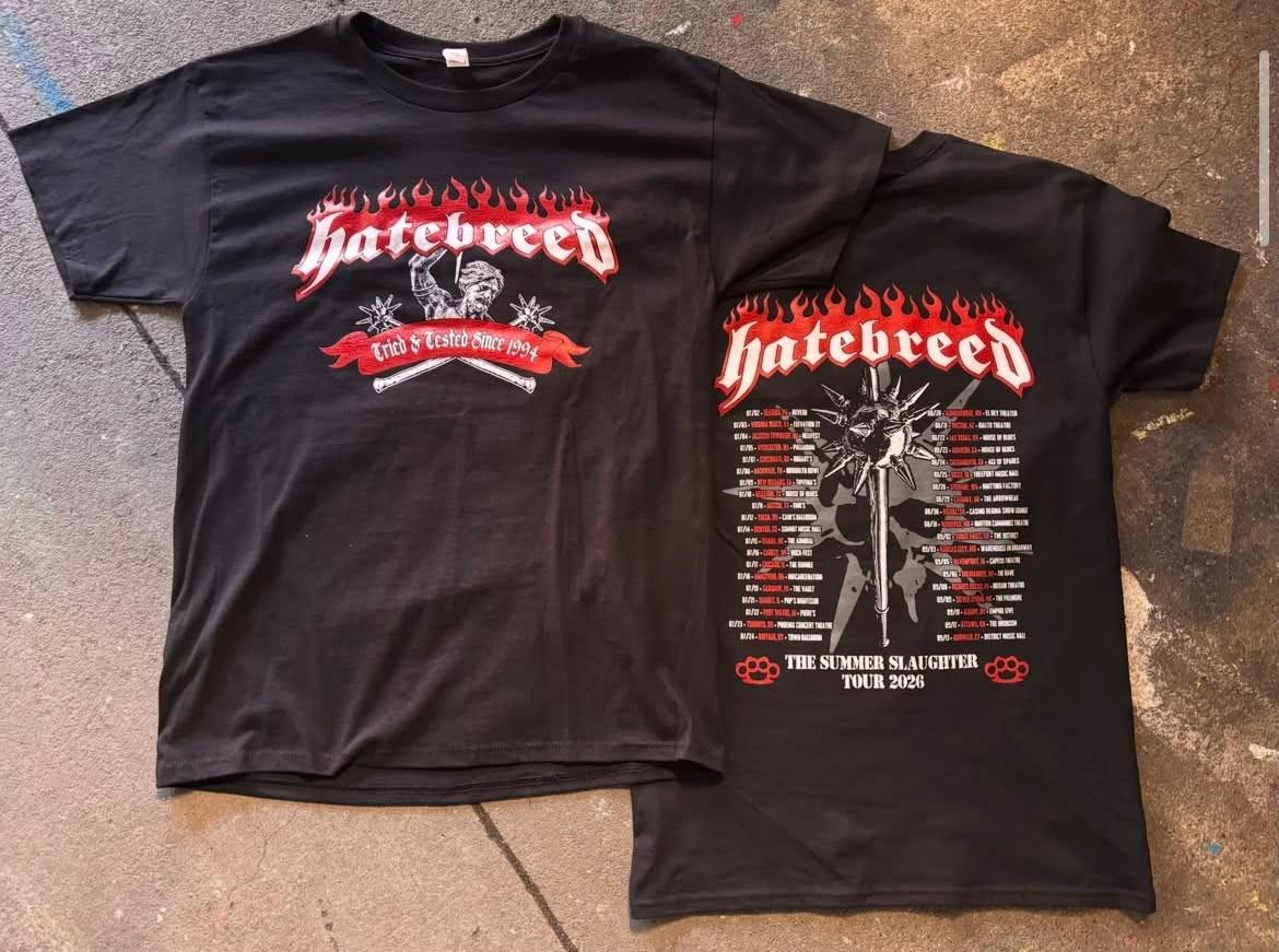 Hatebreed The Summer Slaughter Tour 2026 T Shirt reprint XXXXL
