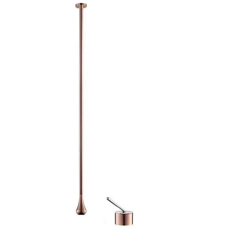 

Креативный потолочный смеситель для ванной комнаты, полностью медный, для холодной и горячей воды, подвесной потолочный смеситель для ванной комнаты, настенный для горячей и холодной воды, раковина розового золота