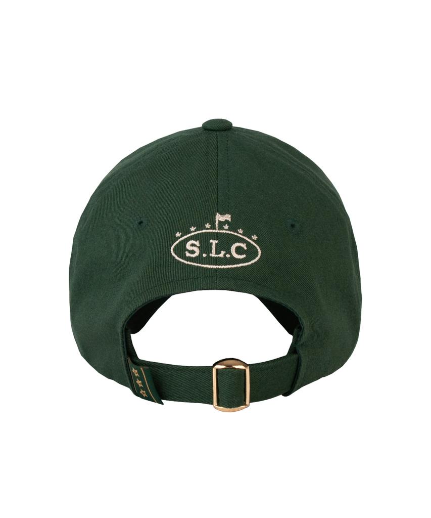 Seleodeilejeokeulleob Signature Ball Cap - British Racing Green & Green Stripe Patch