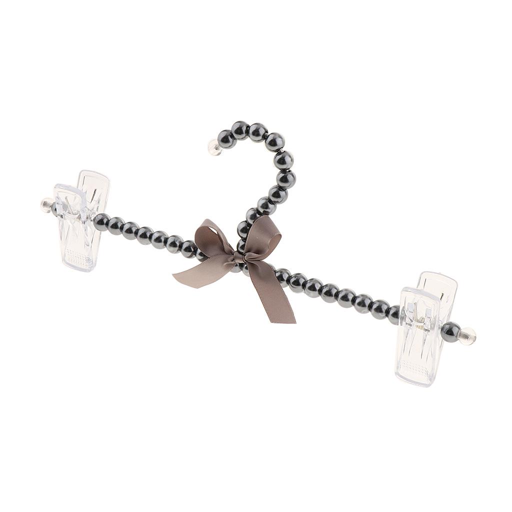 Plastic Pearl Decorative Hanger Clothing Accessory for Children Skirts Dresses and Wardrobe Organization
