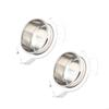 2Pcs Stainless Steel Bird Feeder Bowl Perfect For Parrots Canaries Feeding