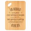 Cutting Board / Appetizer Tray - PLANETEE - An Equally Great Arnaud - Bamboo 30x20x1 Cm - Rounded Edges - 24 Mm Hole
