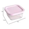 Advanced Door GlassLock Easy-Open Heat-Resistant Glass Container, Square, 400ml (OCST-040E)