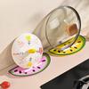 Silicone Pot Lid Drain Mat Non-slip Heat Insulation Board Holder Pineapple Watermelon Shape Multifunctional Spatula Storage Mat