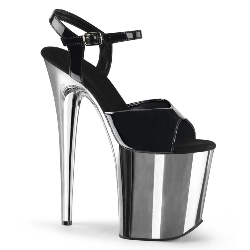 Sexy Women Pole Dance Shoes Pumps Party Club Platform High-heeled Shoes Summer Peep Toe Sandals