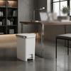 Foot Pedal Trash Can Hands Step Fitted Lid Refuse Container