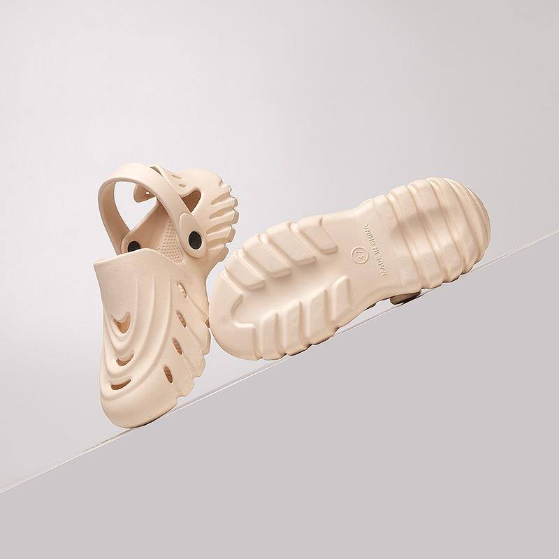 2025 Summer EVA Hole Shoes Men's Breathable Bag Head Slippers Couple Casual Beach Sandals Hollow Garden Shoes Women