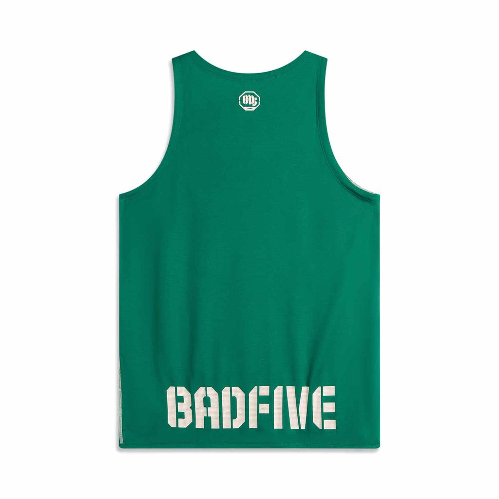 Li Ning Anti-Five Series Quick-Dry Breathable Letter Print Pullover Basketball Jersey Men jersey Green AAYU185-2