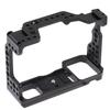 Camera Cage Aluminum Alloy Video Cage Replacement for Sony A7M3 A7R3 A9 Mirrorless Camera with Cold Shoe Mount 1 4 Inch