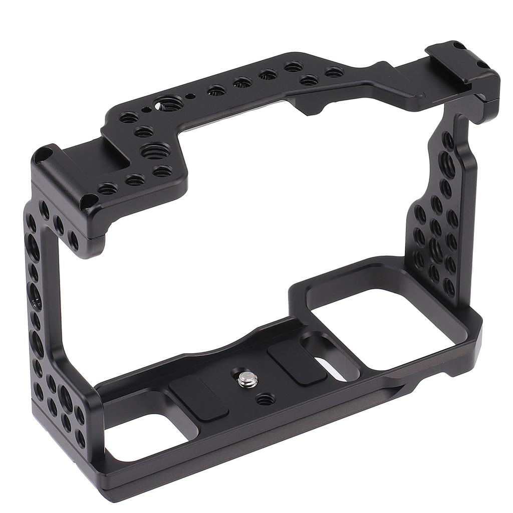 Camera Cage Aluminum Alloy Video Cage Replacement for Sony A7M3 A7R3 A9 Mirrorless Camera with Cold Shoe Mount 1 4 Inch
