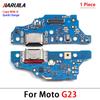 USB Dock Connector Charging Port Flex Cable For Moto G04 G14 G24 G34 G54 G53 G84 5G G13 G22 G23 Charger Board With Mic Module