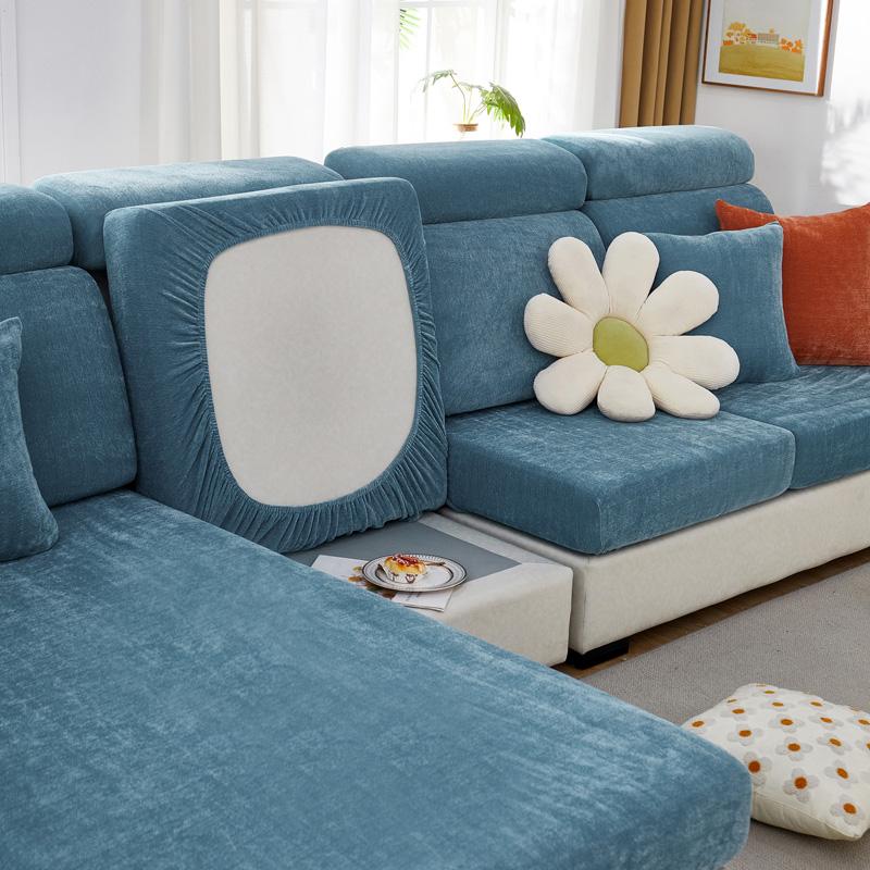 Elastic Sofa Chaise Cover Set Lounge for Living Room Cushion Seat Covers Adjustable Couch Armchairs 2 3 Seater Places Slipcovers