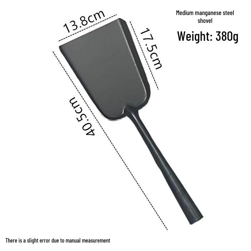 Compacte IJzeren Schep met Lange Steel voor Huisdieren, Vuur en Huishoudelijk Gebruik