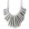 Les Trésors De Lily [N0302] - Silver 'Kilimanjaro' Necklace