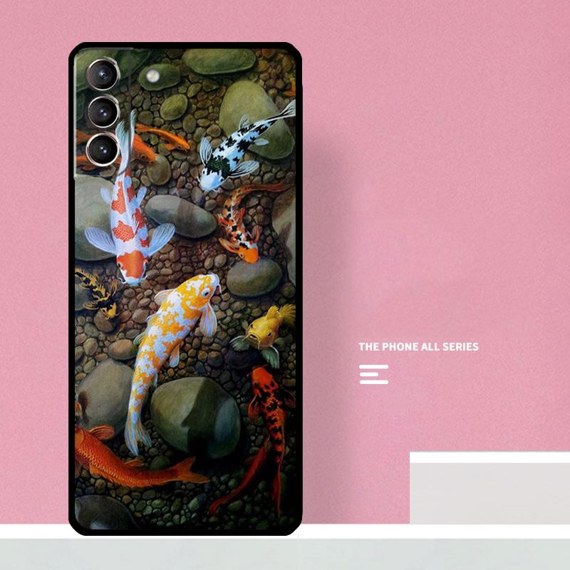 Koi Fish Carp Phone Case For Samsung Galaxy S25 S26 Ultra S20 S21 S22 S23 S24 Plus S10 S25 FE Cover Coque