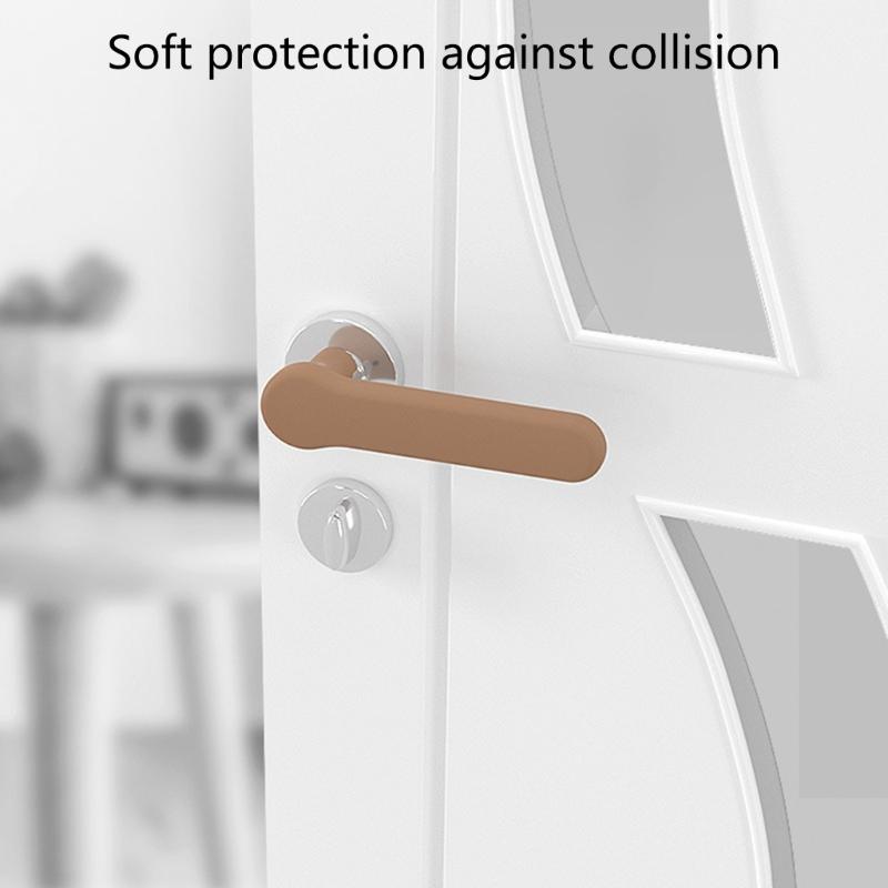 Pack Of 2 Door Handles Covers Rubber Door Knob Protective Gloves for Home Use to Prevent Dust and Damage