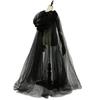 Black Bridal Shawl Witch Cosplay Cloak Halloween Cape Game Party Costume Props Holiday Dress Up Vampire Costume