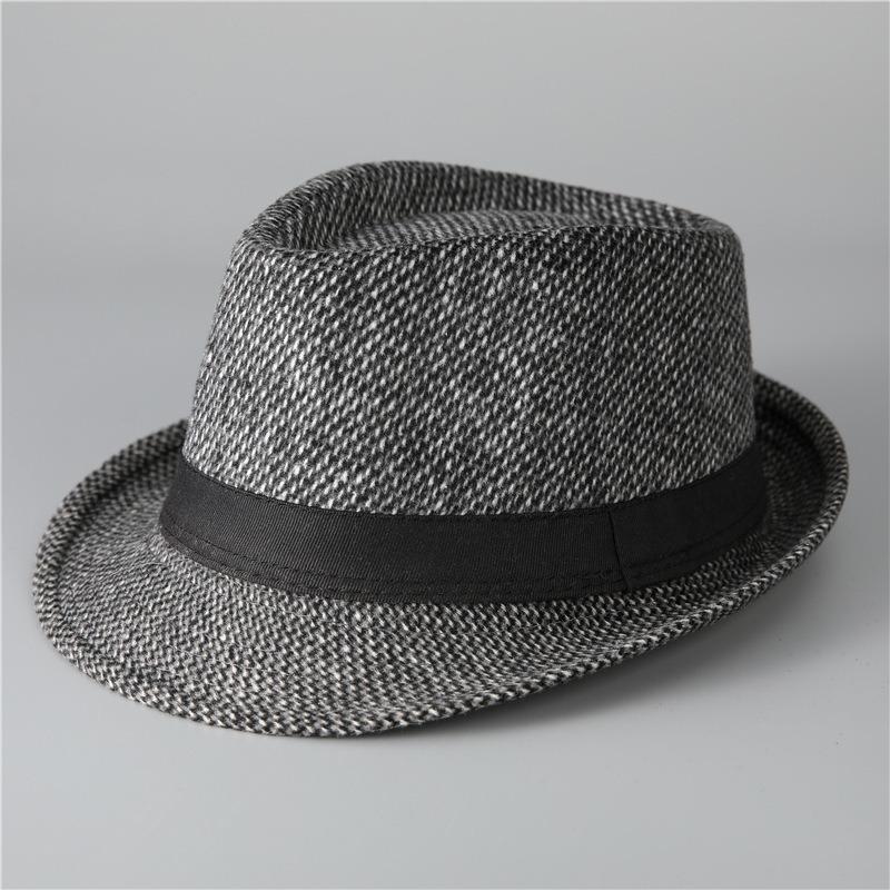 Hat Men's Spring and Autumn Top Hat Men's Hat Winter Wool Warm Autumn and Winter Jazz Hat Winter Hat