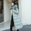 Giacca invernale in cotone e piumino Parka Giacca imbottita in pelliccia da donna