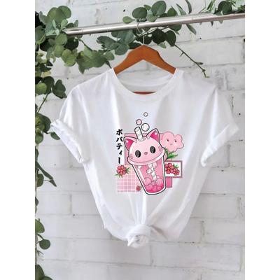 Women's Fashion Casual Summer Spring Short Sleeve O-Neck Blouses & Shirts