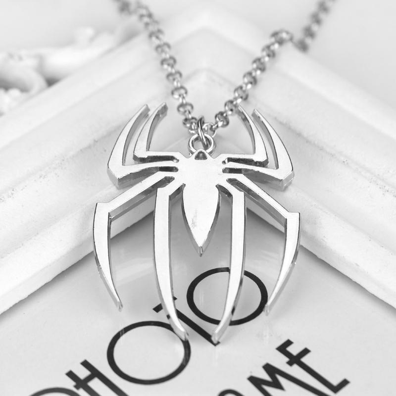 Spindelpunkhängen Kedja Herrhalsband Silverfärgad Halskedja Gotiskt par Streetwear presenter