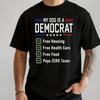 My Dog Is A Democrat Shirt Free Housing, Free Health Care, Free Food ON BACK Unisex T-Shirt