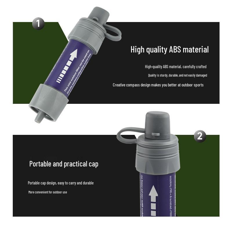 Outdoor Mini Water Purifier Straw for Camping and Hiking