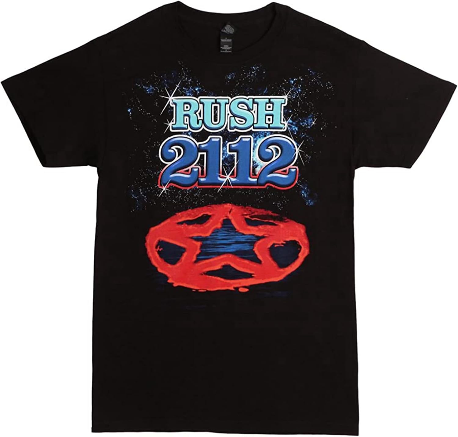 CloudsTetrade Heren Rush 2112 Redux T-shirt Zwart 3XL zwart